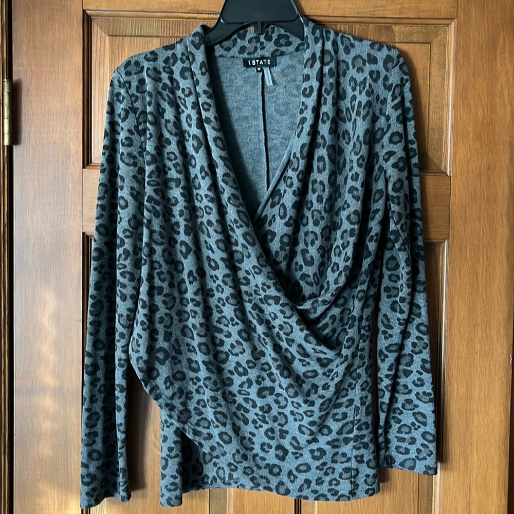 1. STATE Faux wrap top
